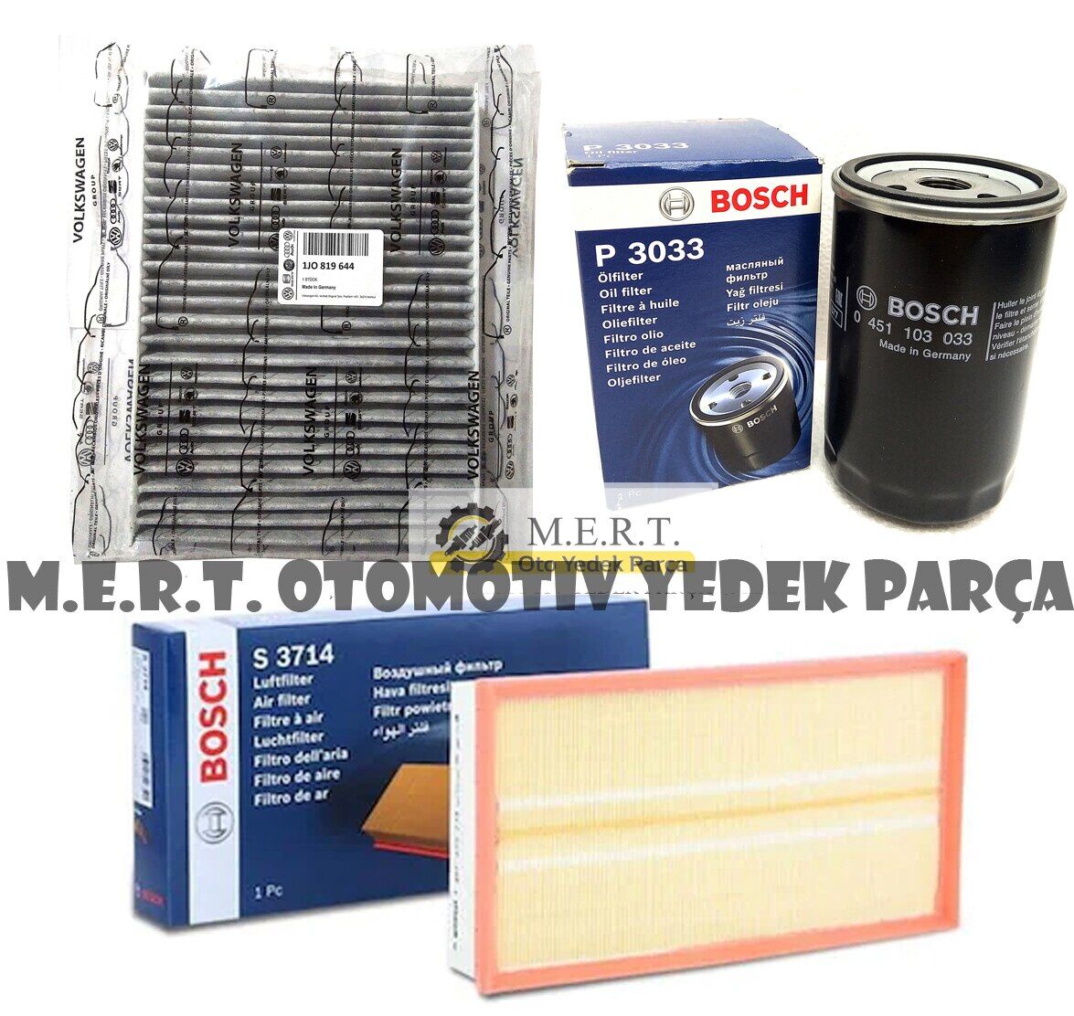 Vw Bora 1.6 8V Filtre Bakım Seti (1998-2005) Akl Aeh