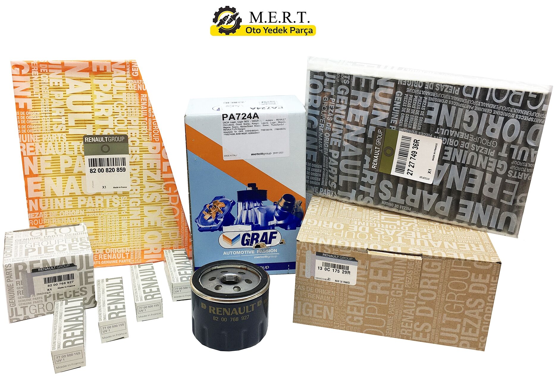 Megane 3 - 1.6 16v Komple Bakım Seti Triger Devirdaim Buji Filtre