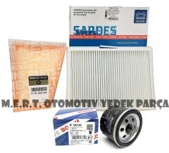 Renault Megane 1 Filtre Bakım Seti 1.4 / 1.6I 16V (1998-2003)