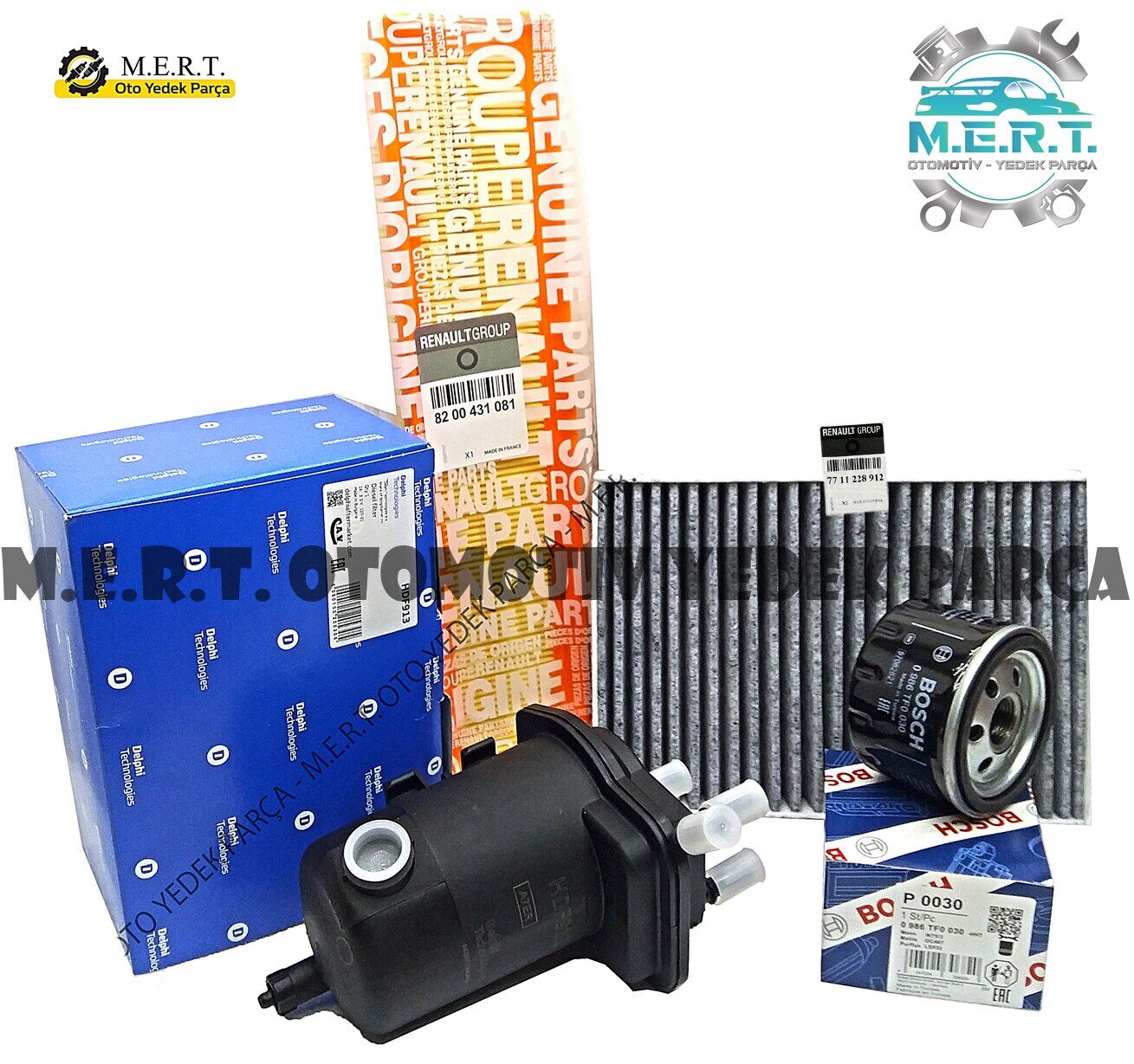 Renault Kangoo 1.5 Dci Dizel Filtre Bakım Seti (2001-2007)