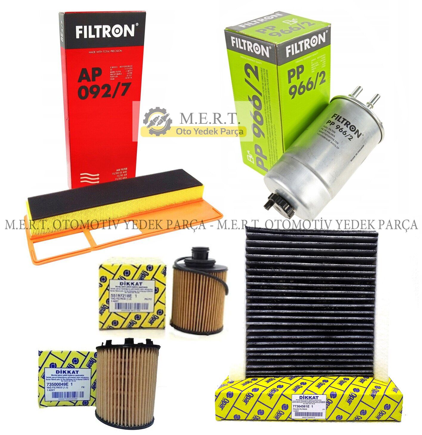 Fiat Fiorino 1.3 Multijet Euro 4 Filtre Bakım Seti (2008-2011)