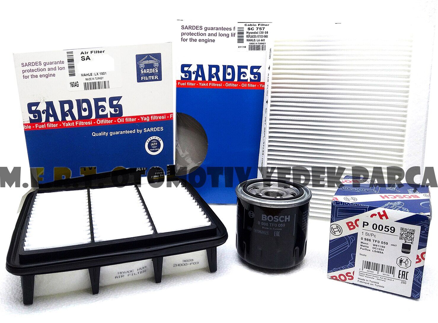 Hyundai I30 1.4 / 1.6 Benzinli Filtre Bakım Seti (2007-2012)