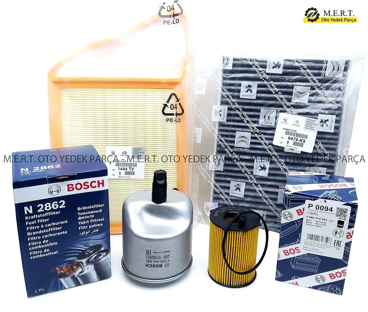 Peugeot 508 1.6 E-Hdi Filtre Bakım Seti (2011-2015)