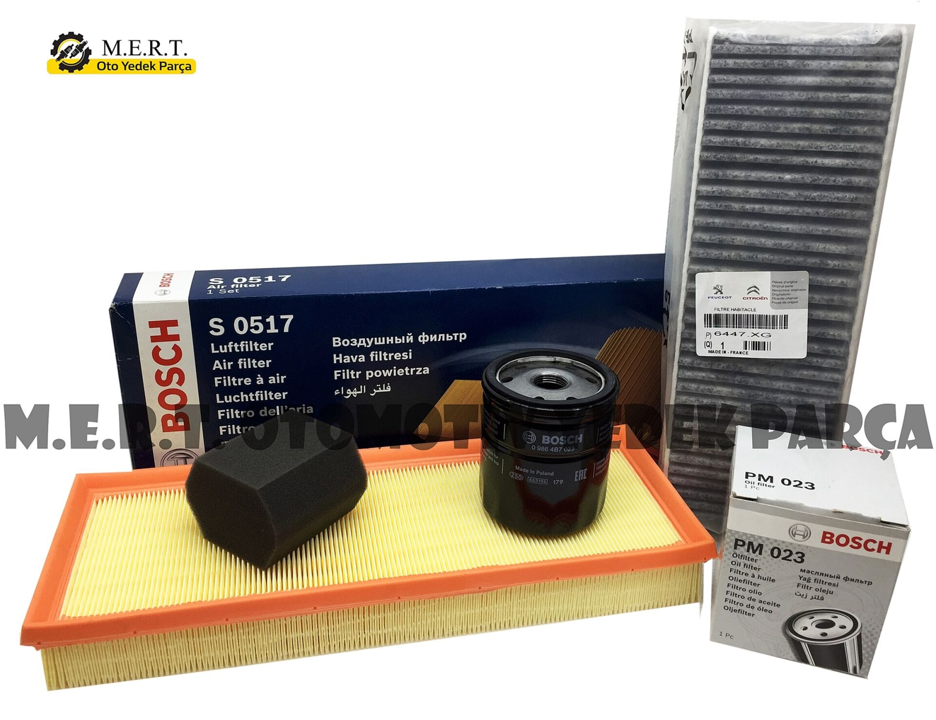 Citroen Berlingo 1.2 Puretech Benzinli Filtre Bakım Seti 110Hp