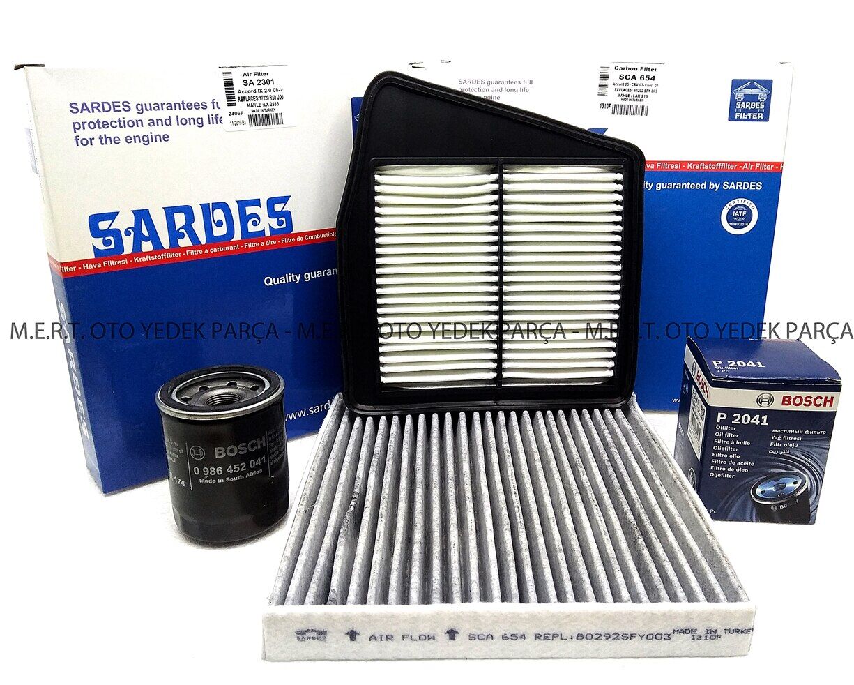 Honda Accord 2.0 Benzinli Filtre Bakım Seti (2008-2015)