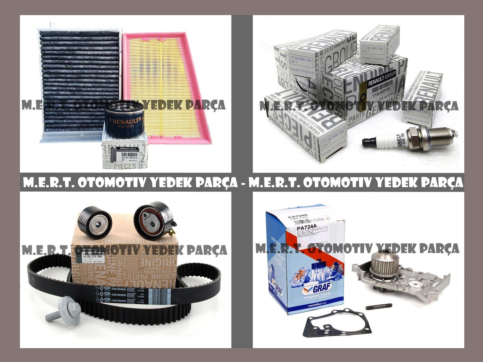 Megane 2 1.6 16V Komple Bakım Seti Triger Devirdaim Buji Filtre