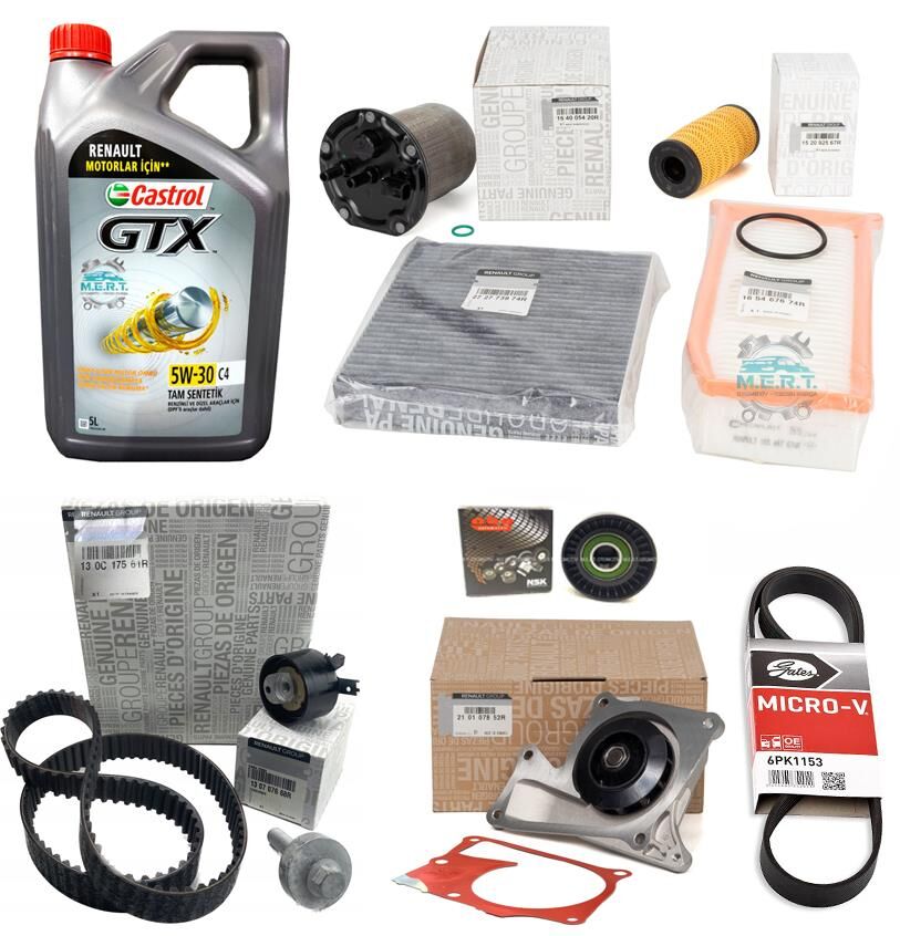 Duster 1.5 BlueDCi Euro6 Komple Bakım Seti 2019-