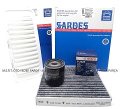 Toyota Yaris 1.3 16V Filtre Bakım Seti (2006-2009)