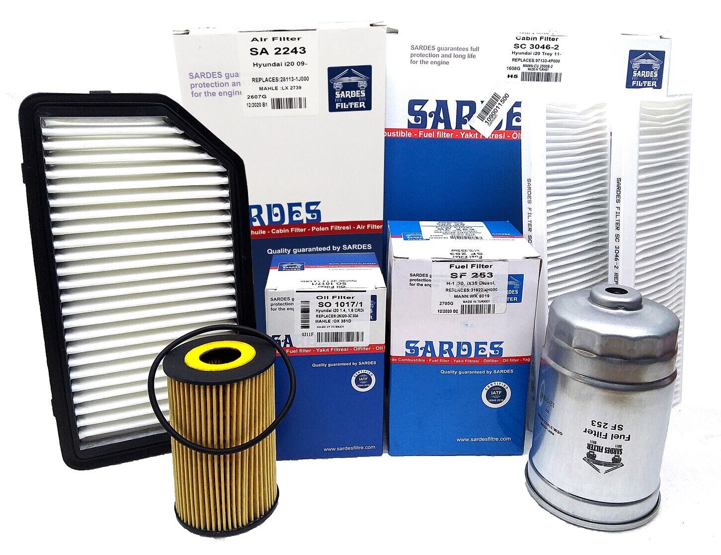 Hyundai I20 1.4 Crdi Dizel Filtre Bakım Seti 2009-2014