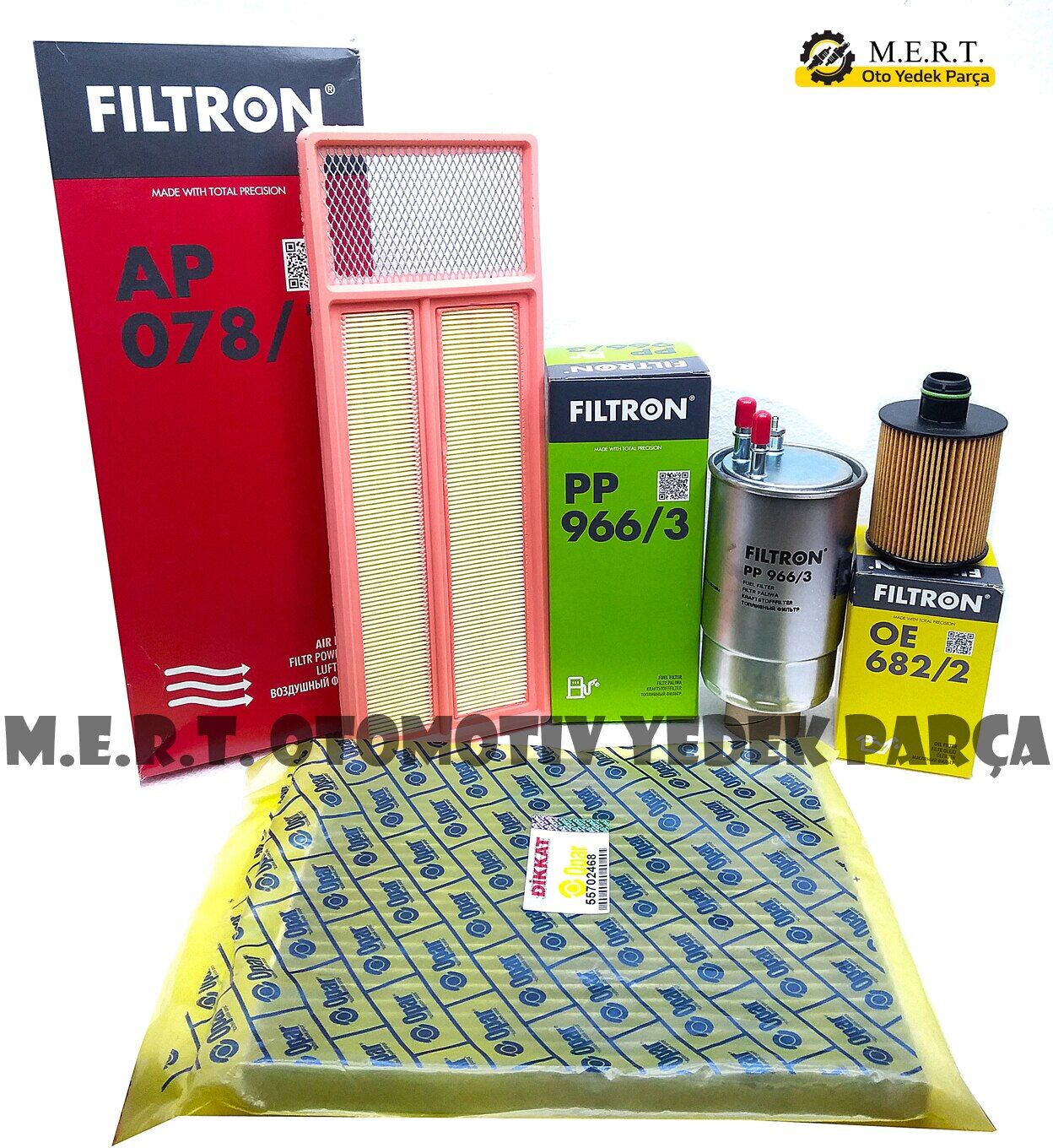 Fiat Punto 1.3 Multijet Euro 5 Filtron Filtre Bakım Seti 2012+