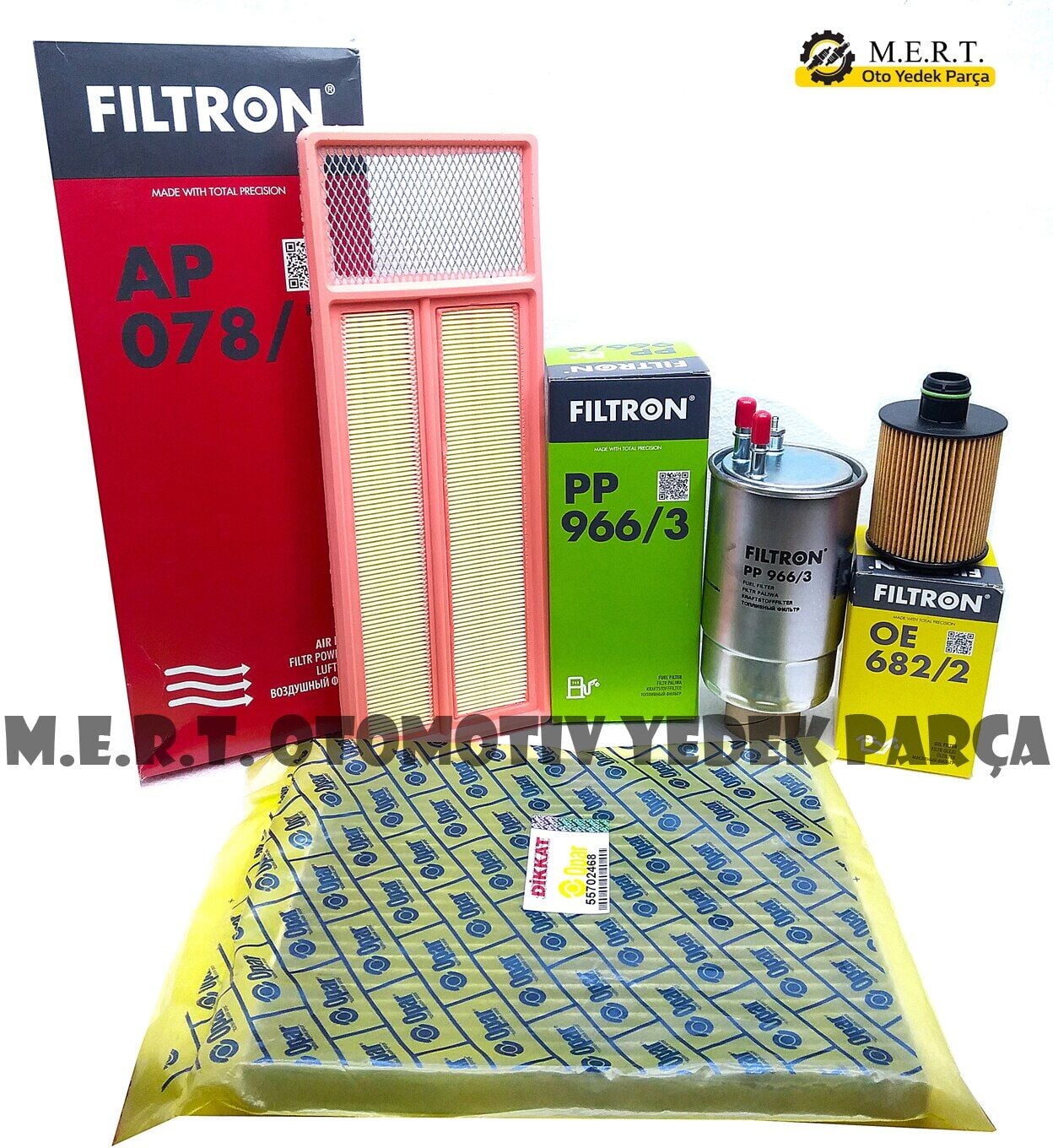 Fiat Punto 1.3 Multijet Euro 5 Filtron Filtre Bakım Seti 2012+