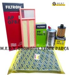 Fiat Punto 1.3 Multijet Euro 5 Filtron Filtre Bakım Seti 2012+