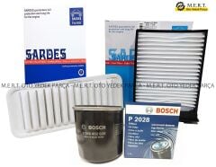 Peugeot 107 1.0 Benzinli Filtre Bakım Seti (Hava-Yağ-Polen)