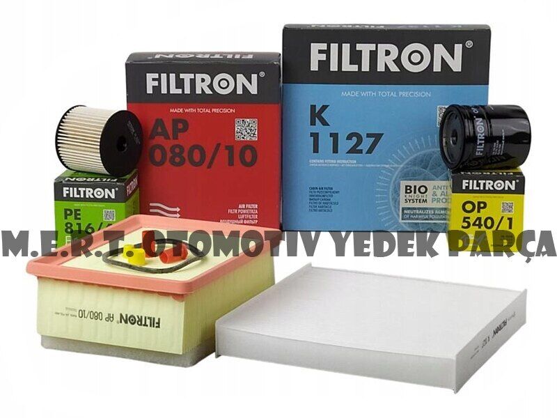 Citroen Berlingo 1.9 Dizel Filtron Filtre Bakım Seti 2003-2008