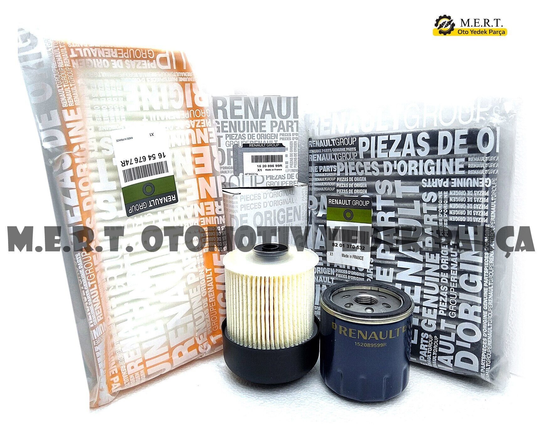 Dacia Duster 1.5 Dci Filtre Bakım Seti (2013-2018) (496754526)