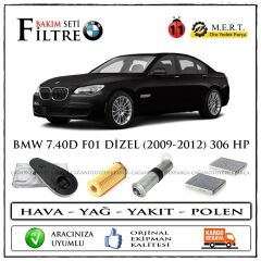 Bmw 7.40D F01 Dizel Filtre Bakım Seti (2009-2012)