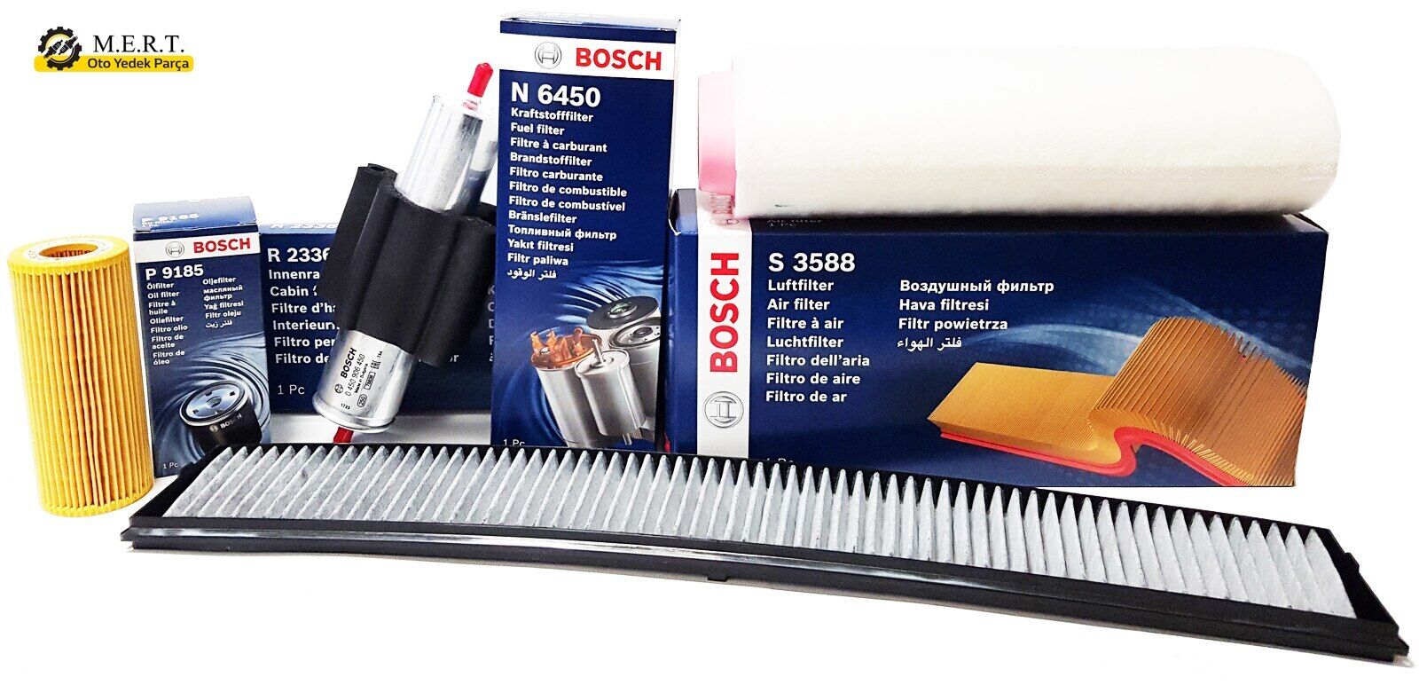 Bmw E46 Dizel 3.20D Bosch Filtre Bakım Seti (2002-2005)