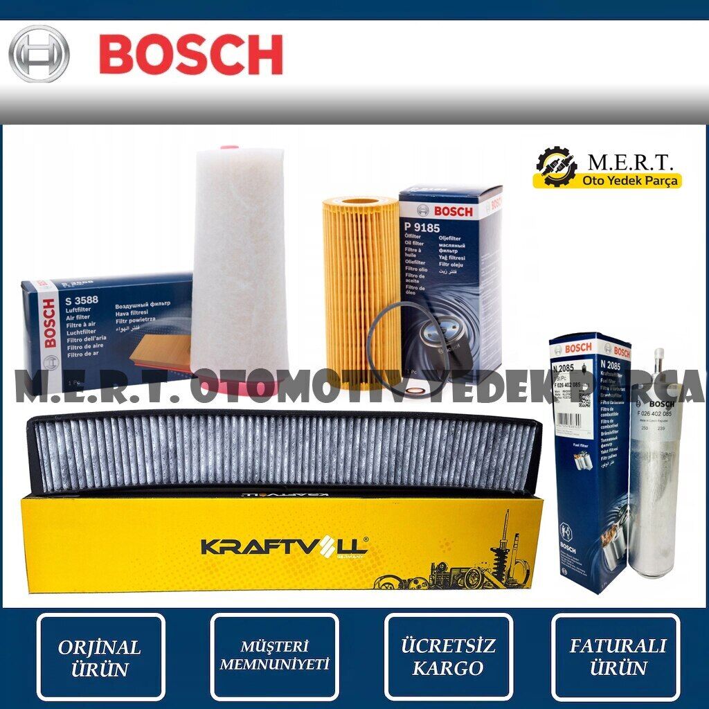 Bmw 320D E90 Dizel Filtre Bakım Seti 2005-2010 M47 163Hp (490432860)