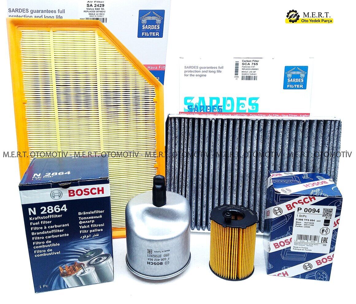 Volvo V60 1.6 Dizel Filtre Bakım Seti (2011-2015)