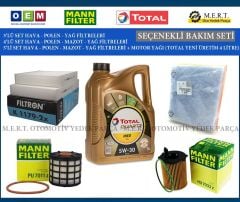 Peugeot 208 1.6 Blue Hdi Euro 6 Filtre Bakım Seti + Motor Yağı