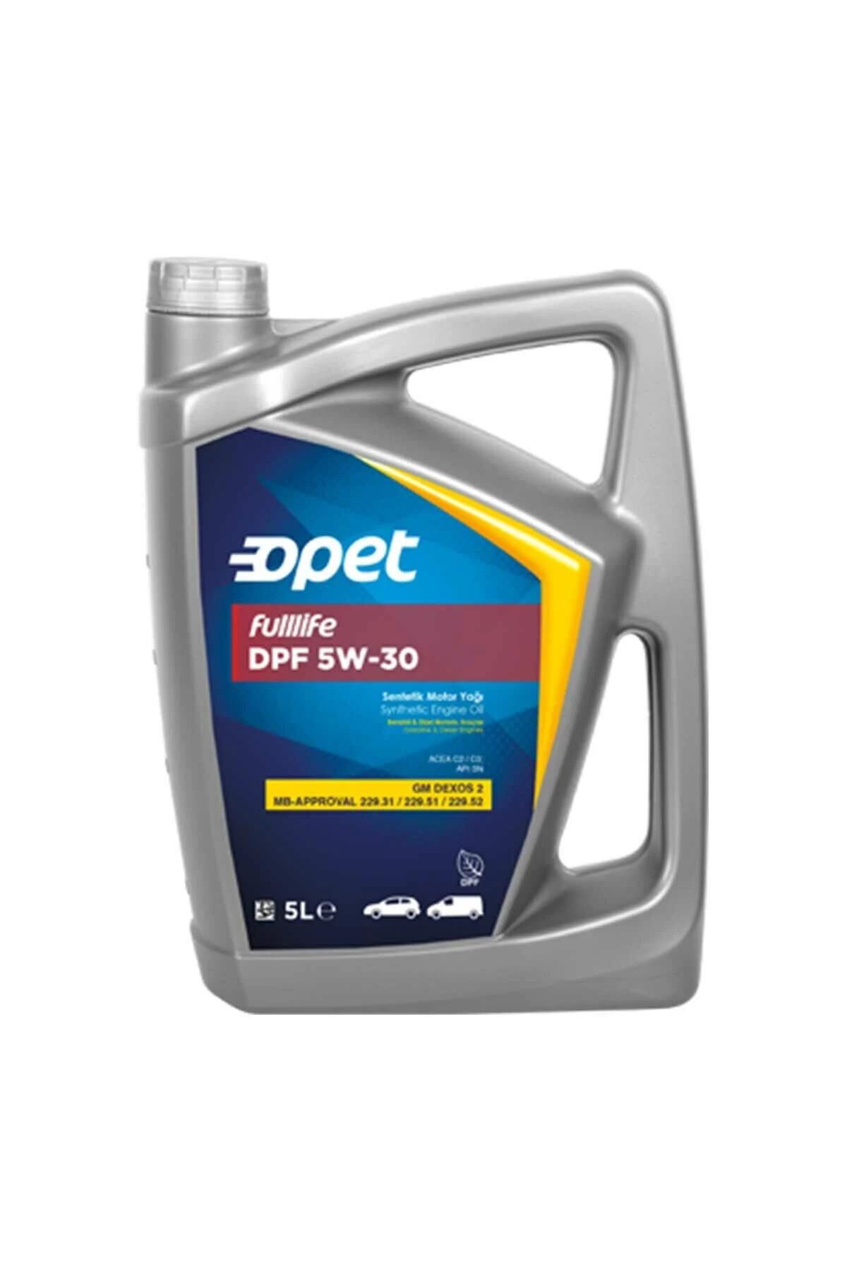 Opet Fulllife 5W30 5 Lt Tam Sentetik Partiküllü Motor Yağı