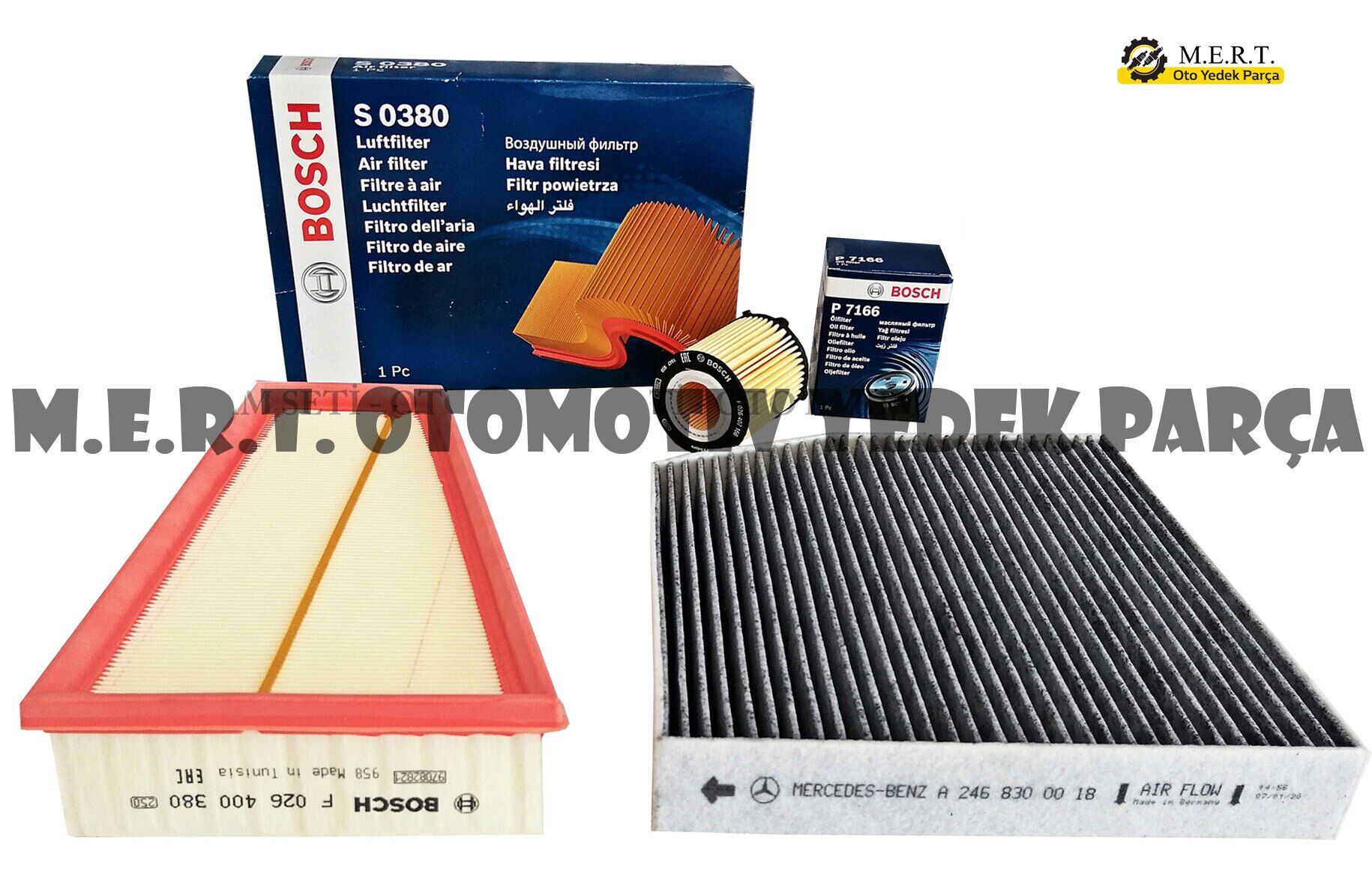 Mercedes Cla 200 Benzinli Filtre Bakım Seti 2013-2018 (486785926)