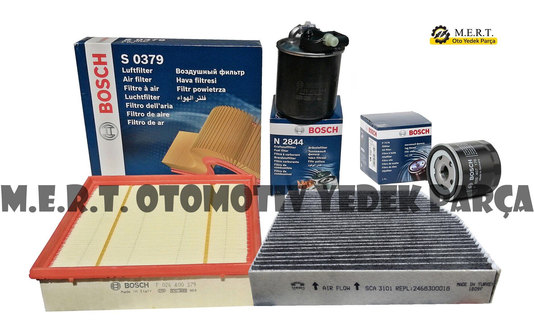 Mercedes Cla 180 Dizel Bosch Filtre Bakım Seti 2013-2019