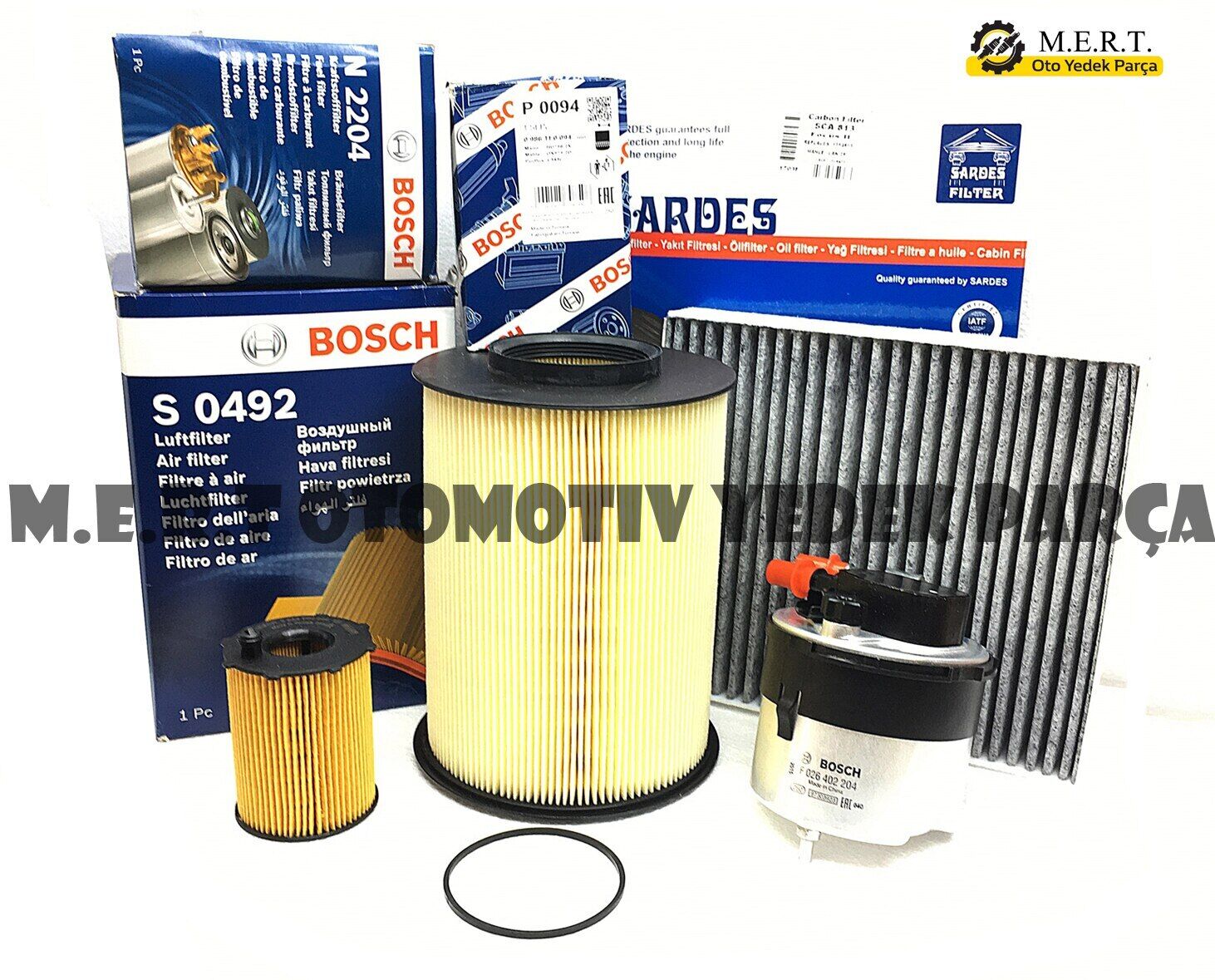 Volvo V50 1.6 Dizel Bosch Filtre Bakım Seti (2007-2009) 109Hp