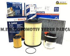Volvo V50 1.6 Dizel Bosch Filtre Bakım Seti (2007-2009) 109Hp