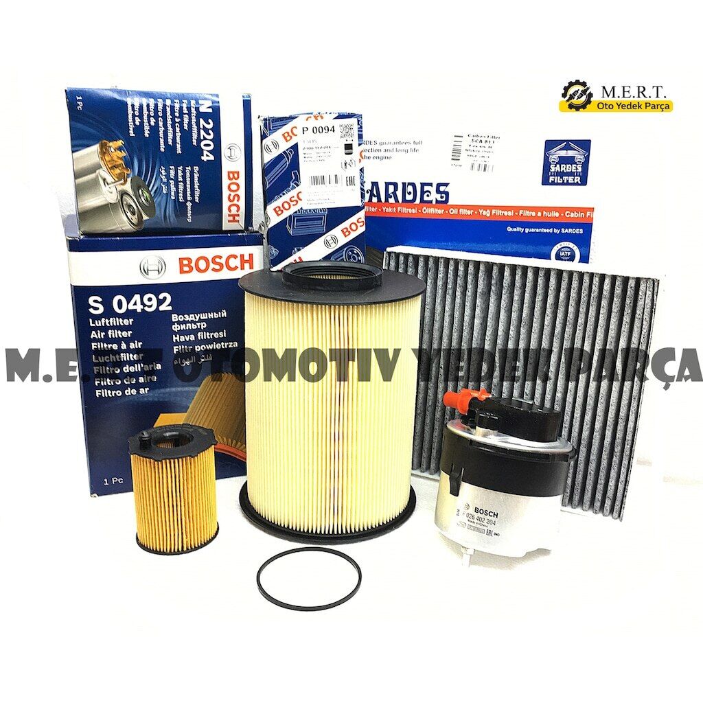 Ford C-Max 1.6 Tdci Bosch Filtre Bakım Seti (2007-2010) 487415611