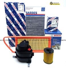 Citroen C2 1.4 Hdi Dizel Filtre Bakım Seti (2004-2008)