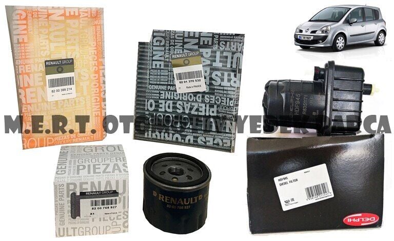 Renault Modus 1.5 Dci Dizel Filtre Bakım Seti (2004-2010)