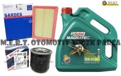 Hyundai Accent 1.3 Bakım Seti Hava Yağ Filtre Castrol 1997-2000