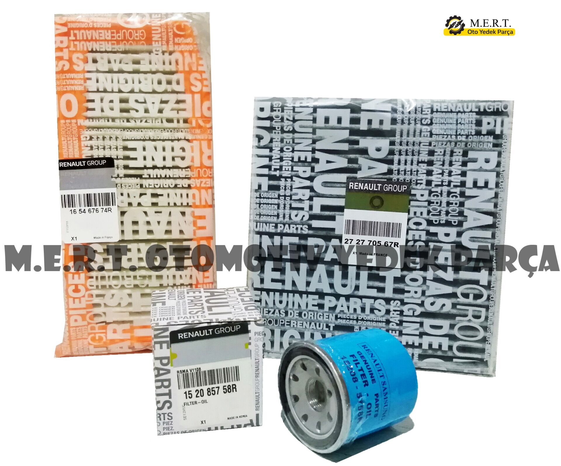 Dacia Duster Iı 1.6 Sce Benzinli Filtre Bakım Seti (2018-2020)