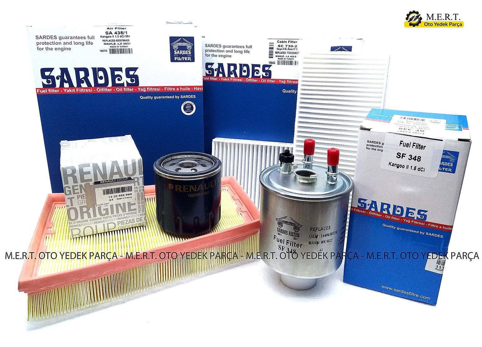 Renault Kangoo 1.5 Dci Filtre Bakım Seti (2010-2014)