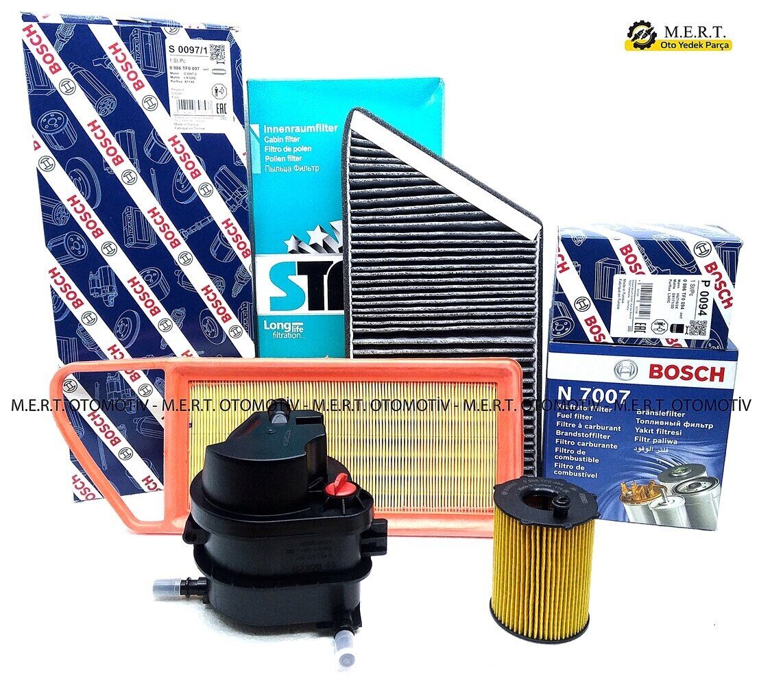 Peugeot 206 1.4 Hdi Filtre Bakım Seti (2001-2009)