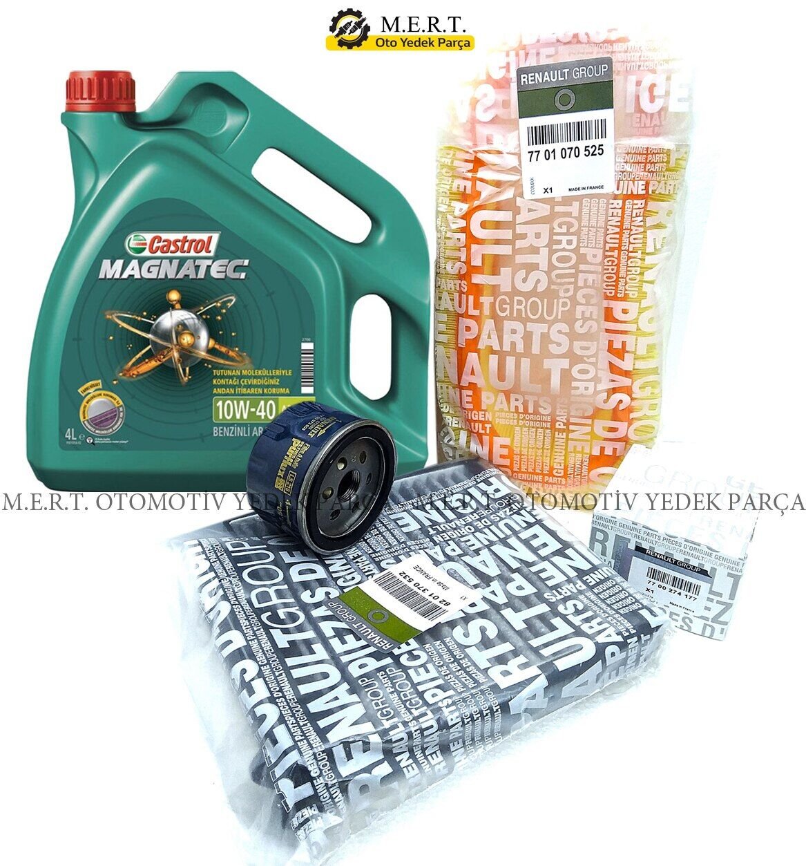 Dacia Logan 1.4 Benzinli Filtre Bakım Seti + Castrol 10W40