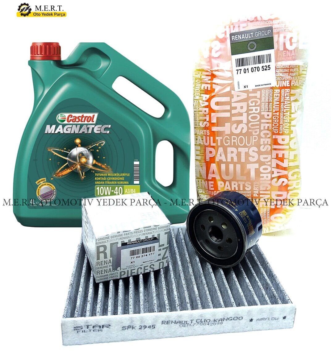 Renault Symbol 1.4 Benzinli Yağ Bakım Filtre Seti 2008-2012