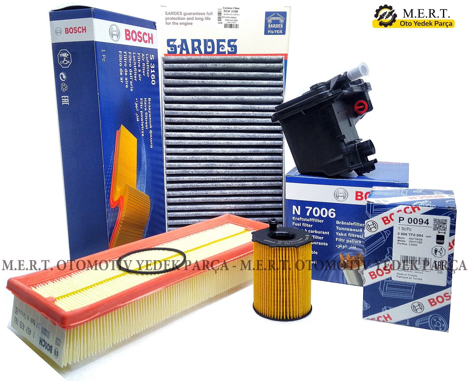 Peugeot 308 1.6 Hdi Dizel Filtre Bakım Seti (2007-2010)