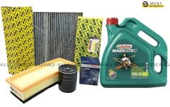 Fiat Punto 1.2 Benzinli Yağ Bakım Filtre Seti + Castrol 10W40