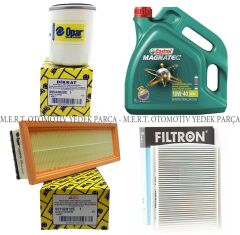 Fiat Doblo 1.4 Benzinli Yağ Bakım Filtre Seti (2005-2010)