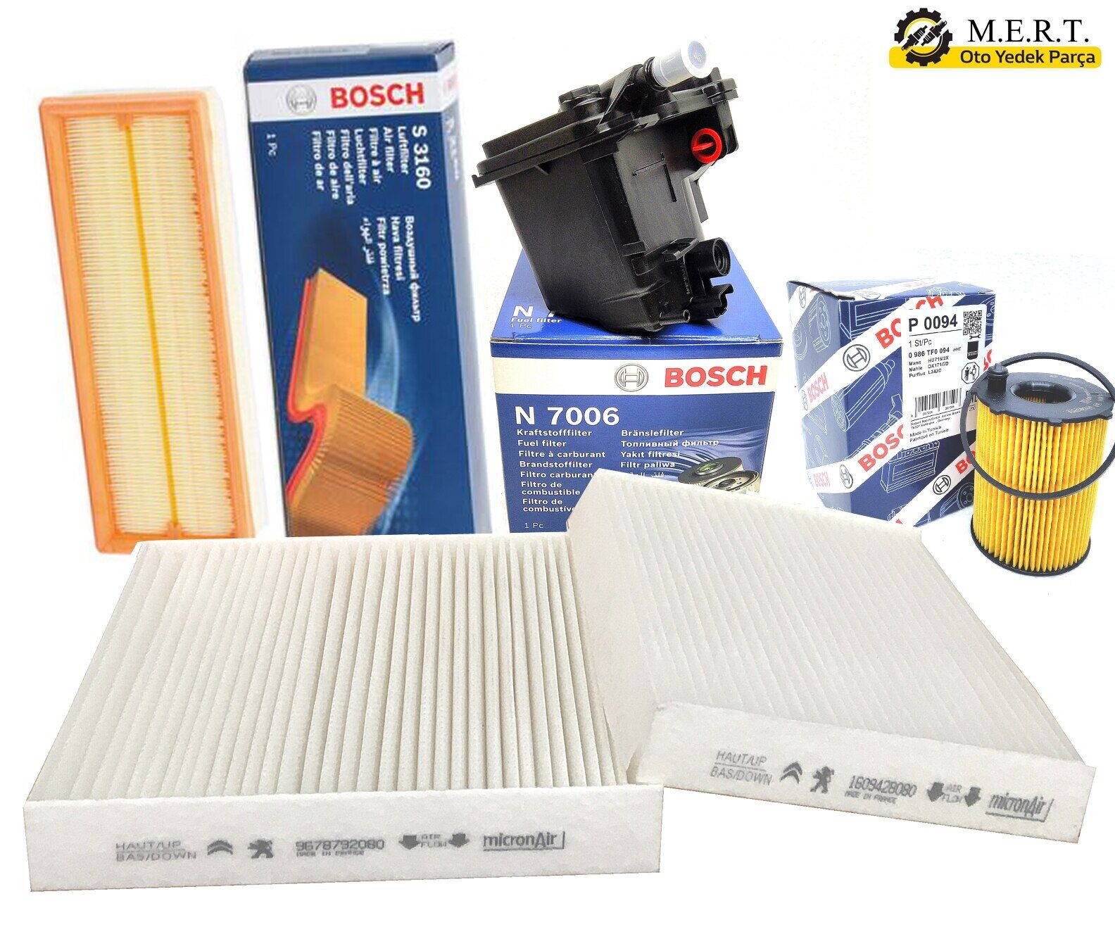 Peugeot 207 1.6 Hdi Filtre Bakım Seti (2006-2010)