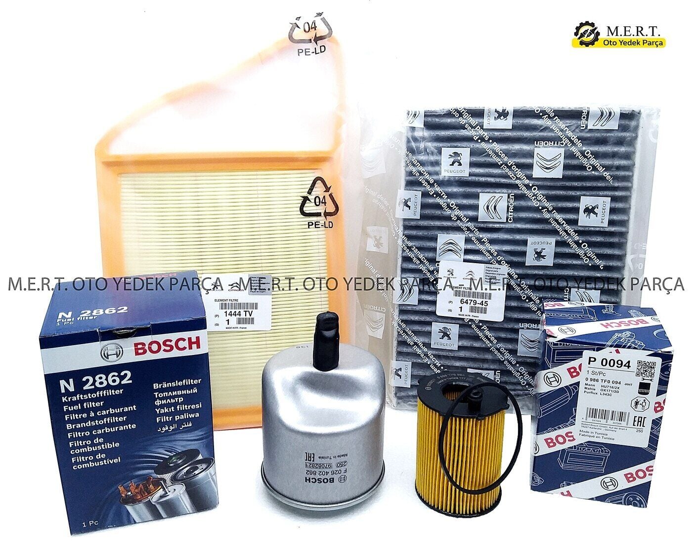 Citroen C5 1.6 E-Hdi Filtre Bakım Seti (2011-2015)