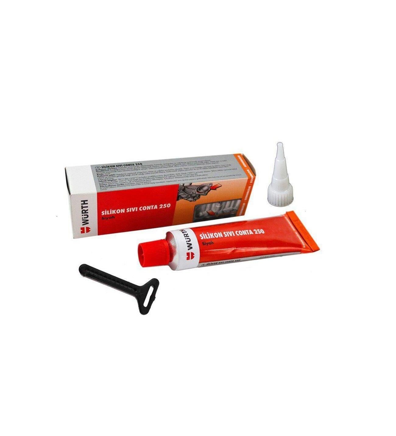 Würth Silikon Sıvı Conta Siyah 70 Ml