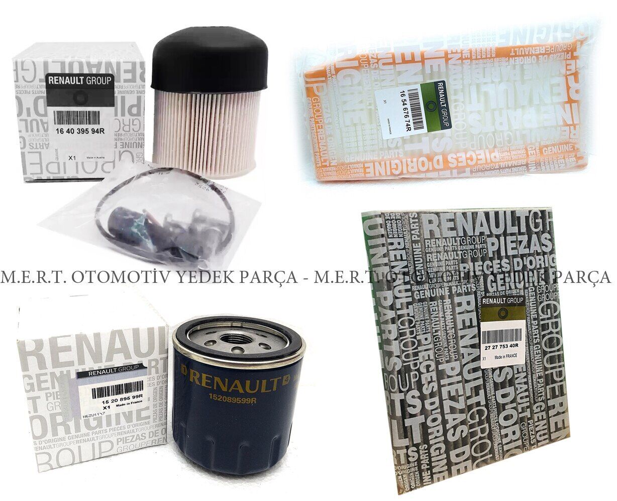 Dacia Dokker 1.5 Dci Dizel Filtre Bakım Seti (2013-2019)