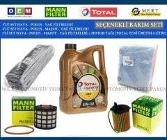 Citroen Berlingo 1.6 Bluehdi Euro6 Filtre Bakım Seti + Motor Yağı