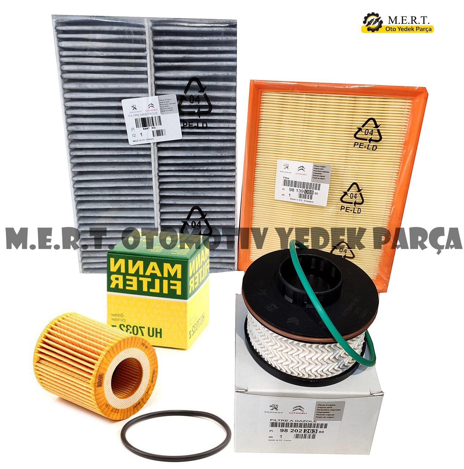 Citroen C5 Aircross 1.5 Bluehdi Filtre Bakım Seti 2019-2022 (483786584)