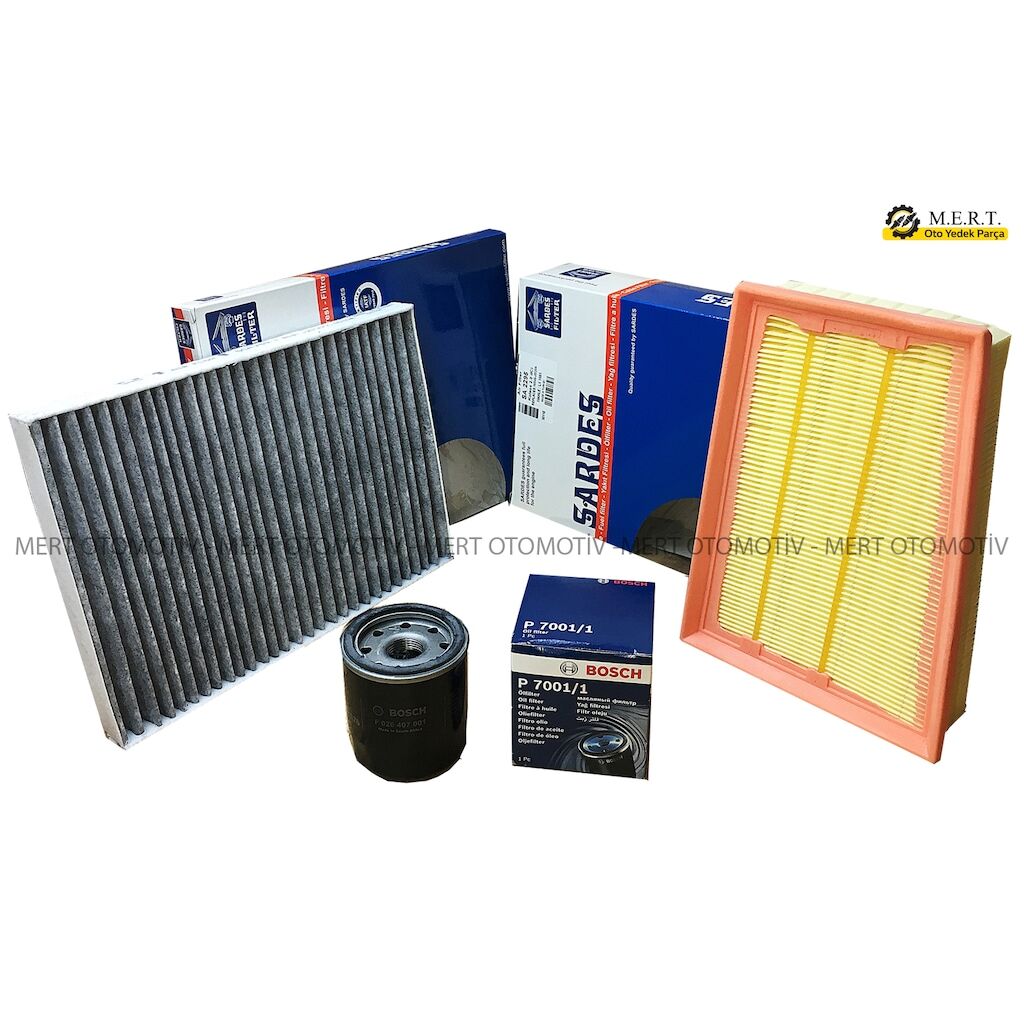 Nissan Qashqai 1.6 Benzinli Filtre Bakım Seti (2007-2013) 486716936