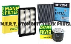 Kia Sportage 1.6 Benzinli MANN Filtre Bakım Seti 2016-2018