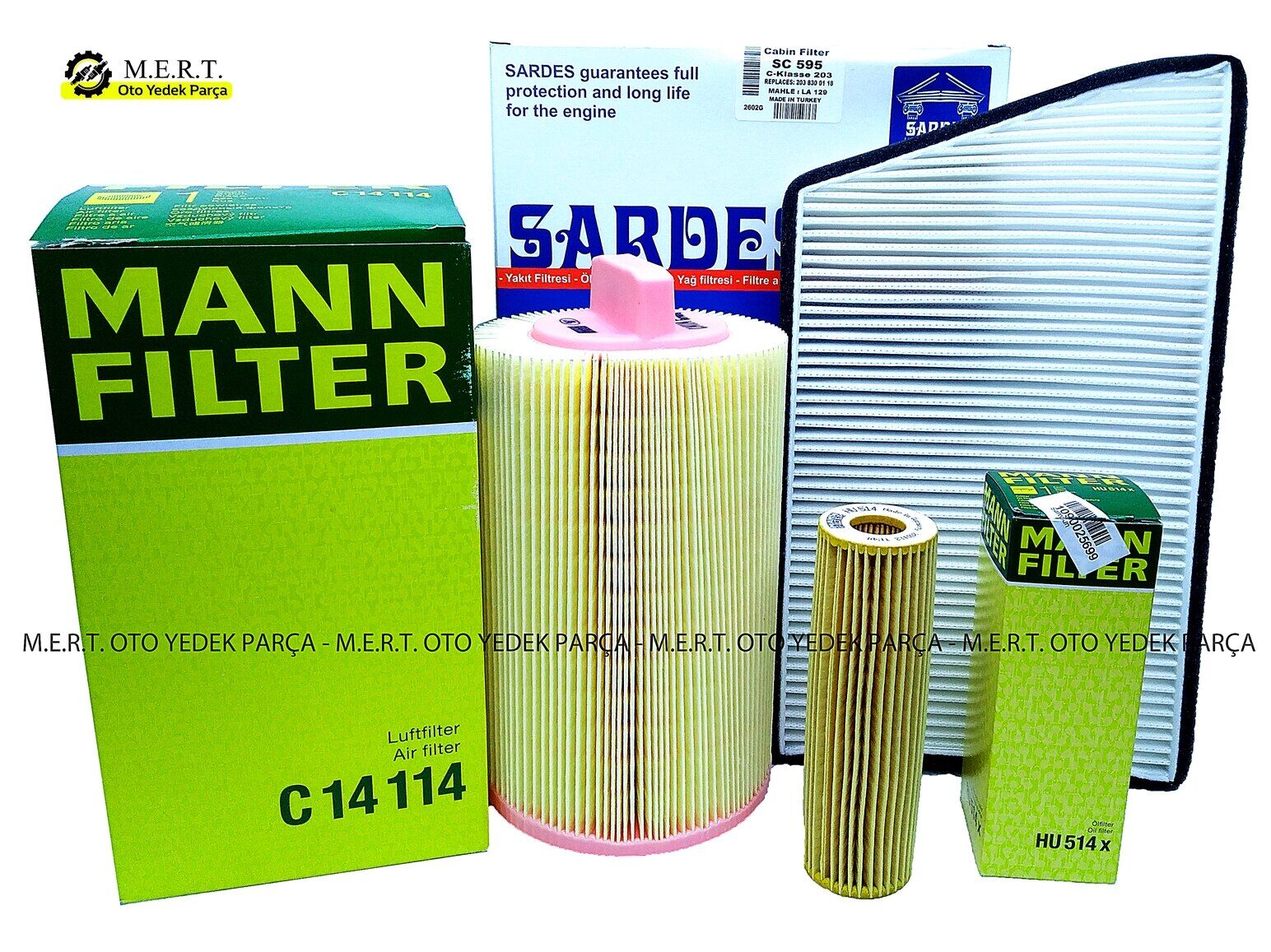 C209 Mercedes Clk 200 Komp. Filtre Bakım Seti (2002-2009)